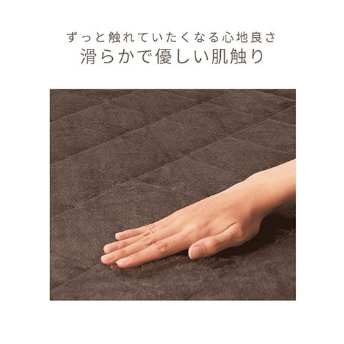 マイクロファイバー敷パッド シングル 寝具 敷パッド おしゃれ ぼん