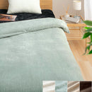 マイクロファイバー掛け布団カバー〔D〕 布団カバー 掛け布団カバー あったか 冬用 寝具 北欧 洗濯可 洗える マイクロファイバー おしゃれ 無地 毛布にもなる掛け布団カバー なめらか ぼん家具