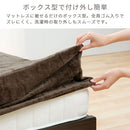 マイクロファイバーボックスシーツ〔シングル〕 ボックスシーツ シングル マットレスカバー S マイクロファイバー ベッドシーツ 選択可能 丸洗い 洗える 無地 あったか 全周ゴム 一体型 北欧 ぼん家具