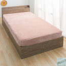 マイクロファイバーボックスシーツ〔セミダブル〕 ボックスシーツ セミダブル マットレスカバー ベッドシーツ マイクロファイバー 洗濯可能 丸洗い 洗える 無地 あったか 全周ゴム 一体型 北欧 ぼん家具