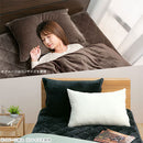 マイクロファイバー枕カバー〔M〕 枕カバー 43×63 ピローカバー 洗えるカバー 無地 ピローケース マイクロファイバー あったか 厚手 冬用 肌に優しい なめらか 寒さ対策 暖か寝具 ぼん家具