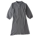 ルームワンピース〔長袖〕 ルームウェア パジャマ ガーゼワンピース レディース 長袖 コットン 綿 100％ 3重ガーゼ 前開き おしゃれ フリーサイズ recorela ぼん家具