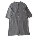 ルームワンピース〔長袖〕 ルームワンピース レディース 前開き パジャマ 長袖 ガーゼワンピース 3重ガーゼ 綿 コットン フリーサイズ おしゃれ recorela ぼん家具