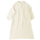 ルームワンピース〔長袖〕 ルームワンピース レディース 前開き パジャマ 長袖 ガーゼワンピース 3重ガーゼ 綿 コットン フリーサイズ おしゃれ recorela ぼん家具