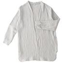 カーディガン〔男女兼用〕 カーディガン メンズ レディース 長袖 S M L ルームウエア 羽織り 3重ガーゼ 綿100% コットン 部屋着 前開き アウター きれいめ おしゃれ recorela ぼん家具