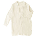 カーディガン〔男女兼用〕 カーディガン メンズ レディース 長袖 S M L ルームウエア 羽織り 3重ガーゼ 綿100% コットン 部屋着 前開き アウター きれいめ おしゃれ recorela ぼん家具