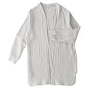 カーディガン〔男女兼用〕 カーディガン メンズ レディース 長袖 S M L ルームウエア 羽織り 3重ガーゼ 綿100% コットン 部屋着 前開き アウター きれいめ おしゃれ recorela ぼん家具