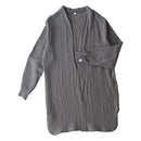 カーディガン〔男女兼用〕 カーディガン メンズ レディース 長袖 S M L ルームウエア 羽織り 3重ガーゼ 綿100% コットン 部屋着 前開き アウター きれいめ おしゃれ recorela ぼん家具