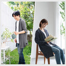 カーディガン〔男女兼用〕 カーディガン メンズ レディース 長袖 S M L ルームウエア 羽織り 3重ガーゼ 綿100% コットン 部屋着 前開き アウター きれいめ おしゃれ recorela ぼん家具