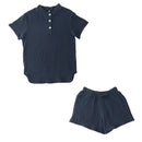 パジャマ〔半袖・レディース〕 パジャマ レディース 半袖 半ズボン S M L ルームウエア セット レディースパジャマ 3重ガーゼ 綿100% コットン 部屋着 前開き おしゃれ recorela ぼん家具