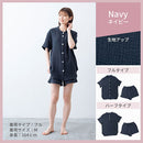 パジャマ〔半袖・レディース〕 パジャマ レディース 半袖 半ズボン S M L ルームウエア セット レディースパジャマ 3重ガーゼ 綿100% コットン 部屋着 前開き おしゃれ recorela ぼん家具