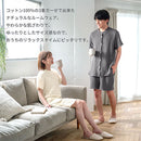 パジャマ〔半袖・男女兼用〕 パジャマ メンズ レディース 半袖 半ズボン S M L ルームウエア セット 3重ガーゼ 綿100% コットン 部屋着 前開き ボタン きれいめ おしゃれ recorela ぼん家具