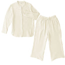 パジャマ〔長袖・男女兼用〕 ルームウェア 上下 レディース メンズ 長袖 S M L パジャマ 部屋着 ナイトウェア コットン100％ 綿 前開き ボタン おしゃれ  recorela ぼん家具