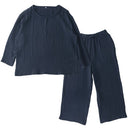 ルームウェア〔長袖・男女兼用〕 パジャマ レディース メンズ ガーゼパジャマ 長袖 ルームウェア 部屋着 綿100％ コットン おしゃれ 上下セット 男女兼用 recorela ぼん家具