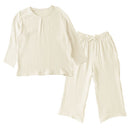 ルームウェア〔長袖・男女兼用〕 パジャマ レディース メンズ ガーゼパジャマ 長袖 ルームウェア 部屋着 綿100％ コットン おしゃれ 上下セット 男女兼用 recorela ぼん家具