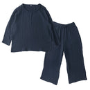 ルームウェア〔長袖・男女兼用〕 パジャマ レディース メンズ ガーゼパジャマ 長袖 ルームウェア 部屋着 綿100％ コットン おしゃれ 上下セット 男女兼用 recorela ぼん家具