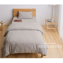 ボックスシーツ〔S〕 ボックスシーツ シングル マットレスカバー ベッドシーツ 一体型 洗える 丸洗いOK 吸湿発熱 全周ゴム 冬 秋 春 用 おしゃれ 軽量 ぼん家具