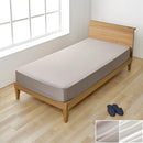 ボックスシーツ〔S〕 ボックスシーツ シングル マットレスカバー ベッドシーツ 一体型 洗える 丸洗いOK 吸湿発熱 全周ゴム 冬 秋 春 用 おしゃれ 軽量 ぼん家具