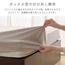 ボックスシーツ〔D〕 ボックスシーツ ダブル マイクロファイバー 着脱しやすい 一体型 ベッドシーツ 洗えるシーツ ずれない 敷きパッド 冬 秋 春 用 吸湿発熱 全周ゴム ぼん家具