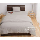 ボックスシーツ〔D〕 ボックスシーツ ダブル マイクロファイバー 着脱しやすい 一体型 ベッドシーツ 洗えるシーツ ずれない 敷きパッド 冬 秋 春 用 吸湿発熱 全周ゴム ぼん家具