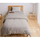 掛け布団カバー〔S〕 掛け布団カバー シングル 布団カバー 無地 吸湿発熱 抗菌防臭 掛けカバー あったか 洗えるカバー スナップボタン 冬用 マイクロファイバー なめらか ぼん家具