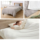 掛け布団カバー〔S〕 掛け布団カバー シングル 布団カバー 無地 吸湿発熱 抗菌防臭 掛けカバー あったか 洗えるカバー スナップボタン 冬用 マイクロファイバー なめらか ぼん家具