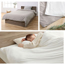 掛け布団カバー〔SD〕 掛け布団カバー 布団カバー セミダブル 掛けカバー 寝具カバー 無地 洗える  洗濯可 マイクロファイバー 吸湿発熱 抗菌防臭 冬用 あったか なめらか ぼん家具