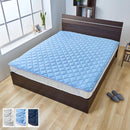 接触冷感ひんやり敷パッド〔Qサイズ〕 ひんやり 敷きパッド 敷パッド クイーンサイズ 夏 接触冷感 通気性 抗菌 防臭 防ダニ 洗濯機OK ベッドパッド クールマット ひんやりマット 敷きパット ぼん家具