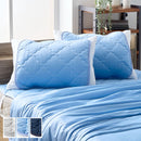 接触冷感ひんやり枕パッド〔2枚組〕 枕カバー 冷感枕カバー 枕パッド Q-MAX 0.5 ピローパッド 50×45 2枚セット 接触冷感 抗菌防臭 涼感 冷たい ひんやり 丸洗いOK 洗える ぼん家具