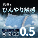 接触冷感ひんやり枕パッド〔2枚組〕 枕カバー 冷感枕カバー 枕パッド Q-MAX 0.5 ピローパッド 50×45 2枚セット 接触冷感 抗菌防臭 涼感 冷たい ひんやり 丸洗いOK 洗える ぼん家具