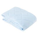 接触冷感もっちり敷パッド〔Sサイズ〕 敷きパッド シングル ベッドパッド ひんやりマット 冷感寝具 接触冷感 ひんやり 夏 用 丸洗いOK 通気性 抗菌 防臭 Q-MAX 0.5 100×200cm 無地 ぼん家具