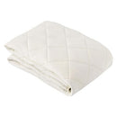 接触冷感もっちり敷パッド〔Sサイズ〕 敷きパッド シングル ベッドパッド ひんやりマット 冷感寝具 接触冷感 ひんやり 夏 用 丸洗いOK 通気性 抗菌 防臭 Q-MAX 0.5 100×200cm 無地 ぼん家具