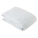 接触冷感もっちり敷パッド〔Sサイズ〕 敷きパッド シングル ベッドパッド ひんやりマット 冷感寝具 接触冷感 ひんやり 夏 用 丸洗いOK 通気性 抗菌 防臭 Q-MAX 0.5 100×200cm 無地 ぼん家具