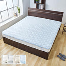 接触冷感もっちり敷パッド〔Kサイズ〕 ひんやり 敷きパッド 敷パッド キングサイズ 夏 接触冷感 通気性 抗菌 防臭 洗濯機OK 弾力性 ベッドパッド クールマット ひんやりマット 敷きパット ぼん家具