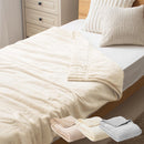 4層プレミアム毛布〔S〕 毛布 ブランケット シングル 2枚合わせ 中綿入り 厚手毛布 フランネル マイクロファイバー 暖かい おしゃれ 起毛 洗える あったか毛布 抗菌 防臭 ぼん家具