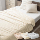 4層プレミアム毛布〔SD〕 毛布 ブランケット セミダブル 2枚合わせ 中綿入り 厚手毛布 フランネル マイクロファイバー 暖かい おしゃれ 起毛 洗える あったか毛布 抗菌 防臭 ぼん家具