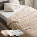 極暖毛布〔SD〕 毛布 ブランケット セミダブル 極暖 エアロゲル 2枚合わせ 中綿入り 厚手毛布 マイクロファイバー 暖かい おしゃれ 起毛 洗える あったか毛布 ぼん家具