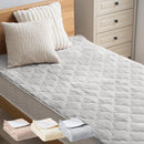 レギュラー敷きパッド〔S〕 敷きパッド シングル 100×200 ベッドパッド 敷き毛布 冬 フランネル マイクロファイバー 暖かい 起毛 洗える 薄手 抗菌 防臭 低ホル ゴム付き ぼん家具