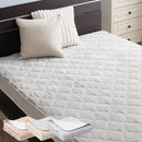 レギュラー敷きパッド〔D〕 敷きパッド ダブル 140×200 ベッドパッド 敷き毛布 冬 フランネル マイクロファイバー 暖かい 起毛 洗える 薄手 抗菌 防臭 低ホル ゴム付き ぼん家具