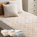 極暖敷きパッド〔S〕 敷きパッド シングル 100×200 厚手 ベッドパッド 極暖 エアロゲル 敷き毛布 冬 マイクロファイバー 暖かい 起毛 洗える 抗菌 防臭 保温 ゴム付き ぼん家具