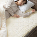 4層プレミアム敷きパッド〔D〕 敷きパッド ダブル 140×200 厚手 ベッドパッド 敷き毛布 冬 マイクロファイバー 暖かい 起毛 洗える 抗菌 防臭 低ホル ゴム付き アルミシート入り ぼん家具