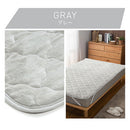 4層プレミアム敷きパッド〔D〕 敷きパッド ダブル 140×200 厚手 ベッドパッド 敷き毛布 冬 マイクロファイバー 暖かい 起毛 洗える 抗菌 防臭 低ホル ゴム付き アルミシート入り ぼん家具