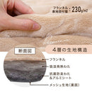 4層プレミアム敷きパッド〔D〕 敷きパッド ダブル 140×200 厚手 ベッドパッド 敷き毛布 冬 マイクロファイバー 暖かい 起毛 洗える 抗菌 防臭 低ホル ゴム付き アルミシート入り ぼん家具