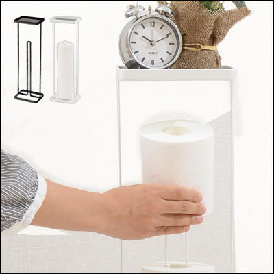 トレイ付きトイレットペーパースタンド