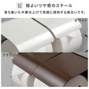 トイレットペーパーホルダー〔2連〕 トイレットペーパーホルダー ペーパーホルダー 2連 おしゃれ ダブル 2倍巻 3倍巻 太巻き 収納 DIY リノベ モダン ナチュラル 北欧 白 茶 単色 ぼん家具