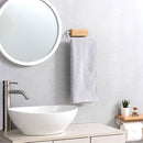 タオルハンガー タオルホルダー タオルハンガー 洗面所 台所 キッチン トイレ 壁付け DIY リノベ 簡単設置 手軽 天然木 スチール 新生活 コンパクト 茶 白 ツートン ぼん家具