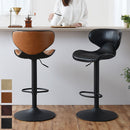 カウンターチェア カウンターチェア ハイチェア バーチェア おしゃれ カウンター椅子 丸椅子 昇降式 回転 レザー 北欧 ウレタン スチール ぼん家具