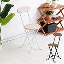 折りたたみ式チェア〔木目柄〕 オフィスチェア デスクチェア 折りたたみチェア チェア 折りたたみいす 軽量 持ち運び 折り畳み 椅子 コンパクト 作業 イス パイプ椅子 おしゃれ ぼん家具