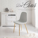 デスクチェア デスクチェア 椅子 シェルチェア ダイニングチェア ベロア調 ファブリック メッキ ゴールド脚 おしゃれ かわいい 北欧 ぼん家具