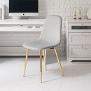 デスクチェア デスクチェア 椅子 シェルチェア ダイニングチェア ベロア調 ファブリック メッキ ゴールド脚 おしゃれ かわいい 北欧 ぼん家具